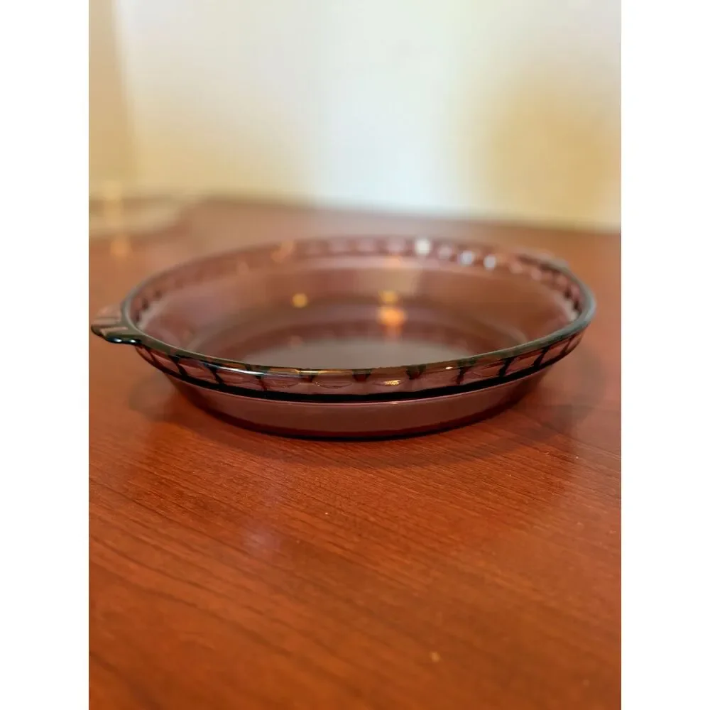 Vintage PYREX Amethyst Purple Scalloped 9.5